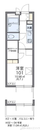 レオパレスTOWAの物件間取画像